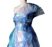Sanfly 1 Yard Meerjungfrau Falten Spitze Stoff Gradient Farb Nähtätigkeit Rüsche Falten Chiffon Trimm Organza Tüll Stoffapparat Für Stoff