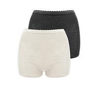Sangora 2er Sparpack Damen-Pagenschlüpfer 7960751 = M in Schwarz-wollweiss