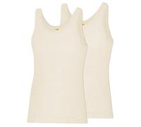 Sangora 2er Sparpack Herren Unterhemd 8010040 = L in wollweiss