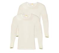 Sangora 2er Sparpack Herren Unterhemd 8010050 = M in wollweiss-wollweiss