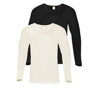 Sangora 2er Sparpack Herren Unterhemd 8010050 = XL in Schwarz-wollweiss