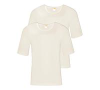 Sangora 2er Sparpack Herren Unterhemd 8010070 = M in wollweiss-wollweiss