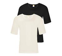 Sangora 2er Sparpack Herren Unterhemd 8010070 = XXL in Schwarz-wollweiss