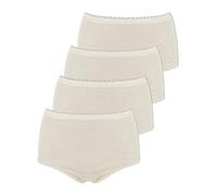 Sangora 4er Sparpack Damen-Taillenslip 7960741 = M in wollweiss-wollweiss