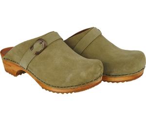 Sanita Clogs Damen Clog offen Wood-Hedi Open Green-36