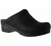 Sanita Clogs Sonja schwarz Geöltes Nubukleder mittel 36.0