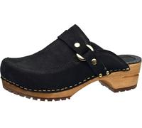 Sanita Damen Clogs Wood-Lissy Open 479140 Black-36