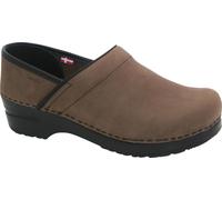 Sanita Damen Geschlossener Clog Original-Prof. Textured Oil Antique Brown