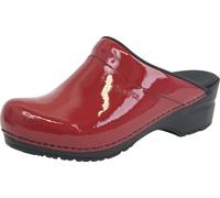 Sanita Damen Offener Clog Original-Sonja Patent Open Red-36