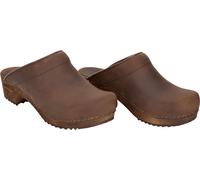 Sanita Damen Offener Clog Wood-Chrissy Open Antique Brown-37