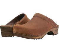 Sanita Damen Offener Clog Wood-Chrissy Open Chestnut