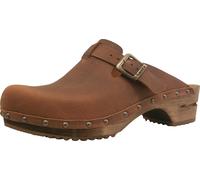 Sanita Damen Offener Clog Wood-Kristel Open Chestnut-37