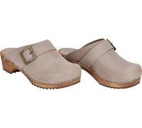Sanita Damen Offener Clog Wood-Urban Open Grey-36