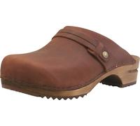 Sanita Damen Offener Clog Wood-Ursana Open Chestnut-36