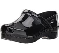 Sanita Damen Original Professional patent Closed Clogs, Schwarzer Lack, 40 EU