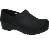 Sanita Geschlossener Clog Original-Prof. Textured Oil Black