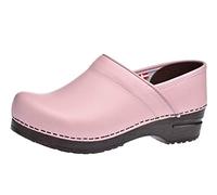 Sanita | Izabella geschlossener Clog | Original handgemacht für Damen | Anatomisch geformtes Fußbett mit weichem Schaum | Pink | 39 EU