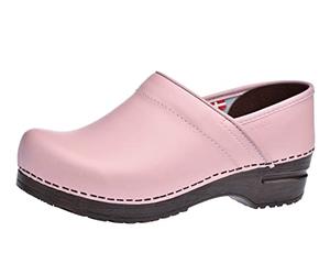 Sanita | Izabella geschlossener Clog | Original handgemacht für Damen | Anatomisch geformtes Fußbett mit weichem Schaum | Pink | 37 EU