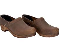 Sanita Offener Clog Wood-Jamie Closed Antique Brown