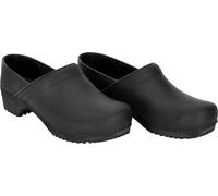 Sanita Offener Clog Wood-Jamie Closed Black