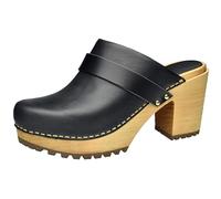 Obermaterial aus Leder, Bezug aus Taco-Leder, 8 cm, Schwarz , 41 EU