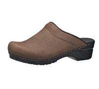 Sanita Original sonja textured oil open, Damen Clogs, Braun (Antique Brown 78), 36 EU (3 UK)