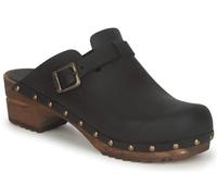 Sanita, Wood-Kristel Open Oil Leather, Sandalen Sandalen Medizinische Clogs Mode Casual Fashion Medical Clogs, Schwarz , 39 EU