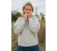 SANNA - Hoodie (Damen) aus 100% Bio-Baumwolle (GOTS) von SALZWASSER Hellgrau (Grau) L