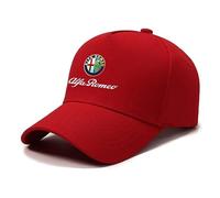 SANNITOU Baseball Cap Herren und Damen Verstellbare Baseballkappe für Alfa Romeo Giulia Stelvio Sportiva Mito Giulietta Einheitsgröße Sonnenmütze Basecap mit Auto-Logo,OneSize-C
