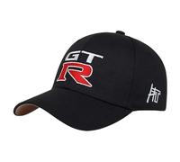 SANNITOU Baseball Cap Herren und Damen Verstellbare Baseballkappe für GTR Einheitsgröße Sonnenmütze Basecap mit Auto-Logo,OneSize-Black