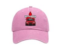 SANNITOU Baseball Cap Herren und Damen Verstellbare Baseballkappe für Mitsubishi Einheitsgröße Sonnenmütze Basecap mit Auto-Logo,OneSize-C