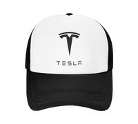 SANNITOU Baseball Cap Herren und Damen Verstellbare Baseballkappe für Tesla Einheitsgröße Sonnenmütze Basecap mit Auto-Logo,OneSize-Black