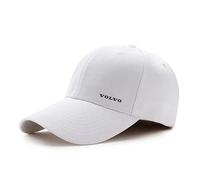 SANNITOU Baseball Cap Herren und Damen Verstellbare Baseballkappe für Volvo Einheitsgröße Sonnenmütze Basecap mit Auto-Logo,OneSize-White