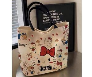 Sanrio Hello Kitty 2025 Neue Große Einkaufstasche, Süße Kawaii Leinwand Schultertasche, Geräumig, Lässige Einkaufstasche, Leichte Pendlertasche, Modis