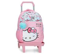 Sanrio Hello Kitty Bows Schulrucksack mit Auto 15.6 "Zoll Rosa 28x42x14 cm PVC