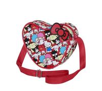 Karactermania Schultertasche Sanrio Hello Kitty Friends – Herz, Mehrfarbig, 21 x 15,5 cm
