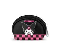 Sanrio Kuromi Chess-Casual Oval Geldbörse, Mehrfarbig, 12 x 9 cm