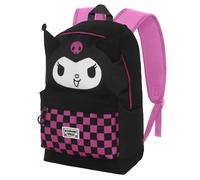 Sanrio Kuromi Chess-Fan HS Rucksack 2.2, Schwarz, 31 x 44 cm, Kapazität 24 L