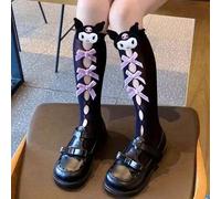 Sanrio süße Kuromi, My Melody, Hello Kitty Cartoon Seide Strümpfe, Kawaii Kitty Katze atmungsaktive Spitze Lange Socken, Strümpfe & Strumpfwaren, Part