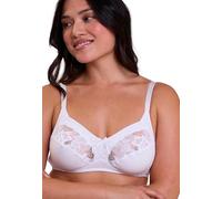 Sans Complexe Damen, Bügelloser, BH, COTON D'ARUM, Weiß, 95C (Herstellergröße: 110C)