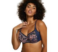 SANS COMPLEXE Damen Capucine Unterteilende BHS, Kapuzinmodell, Marine Blue & Pink, 100c, Marina Blue & Rose, 85C EU