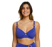 Sans Complexe Damen Elevated Basics Hohen Badeanzug Mit Verstärkungen, Erhöhtes Grundlagenmodell, Blue Spectre, 100D, Spectrum Blue, 85D EU