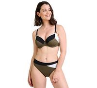 Sans Complexe Damen Perspective 68pah81 Badehose, Olive Vert / Noir Blanc, 34-36 EU