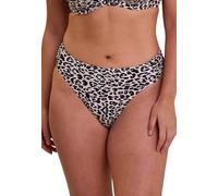SANS COMPLEXE Women's Samoa Bikini Bottoms, Linen Animal Print, 44-48