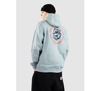 Santa Cruz BT Ringed Screaming Flame Hoodie stone blue Herren Gr. XL