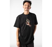 Santa Cruz - Burnt Bone Hand Black - T-Shirt - Schwarz - XL - 100% Bio-Baumwolle Schwarz XL