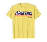 Santa Cruz California USA Retro Surf Paradise T-Shirt