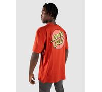 Santa Cruz Classic Dot Chest T-Shirt dark rust Herren Gr. S