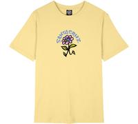 Santa Cruz Delfino Flower Front Short Sleeve T-shirt Gelb L Frau