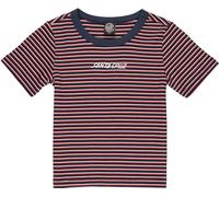 Santa Cruz Damen Damen Shirt Strip Logo Emb T-Shirt SCW-X1659 Black Stripe-12